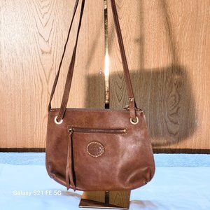 Roots Edie Bag Tribe Natural Leather Crossbody